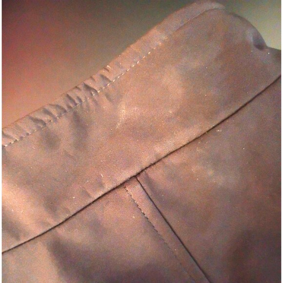 Black Car Coat Mid Length Size L Zip Snap Stand Up Mandarin Collar Lined Pockets - Picture 9 of 16